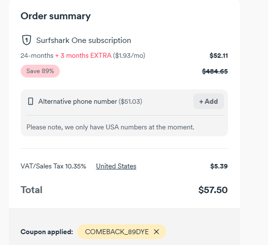 Surfshark 2-Year Plan with Coupon Discount