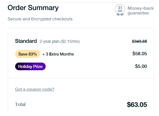 PureVPN 2 Year Plan for $63.05